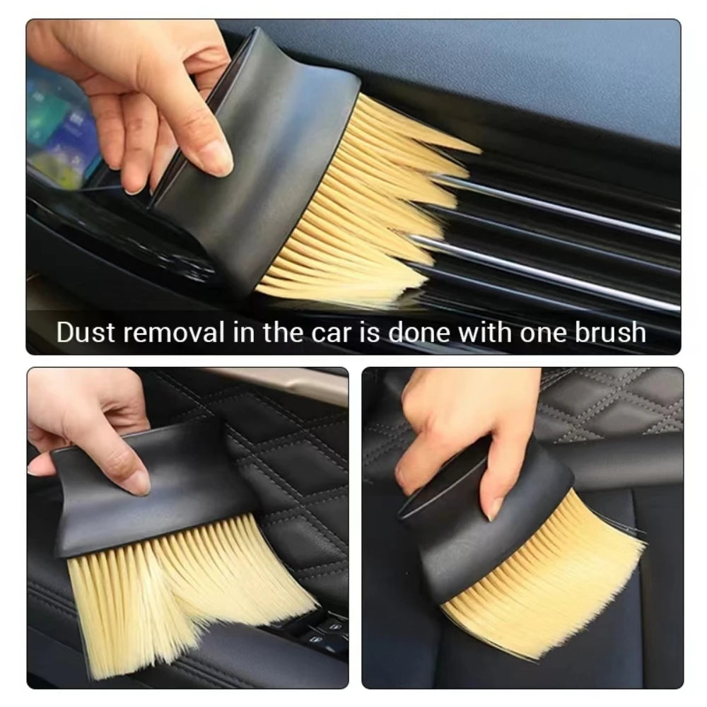 Soft Detailing Brush — Dust & Grime Cleaner for AC Vents, Car Interiors & Keyboards