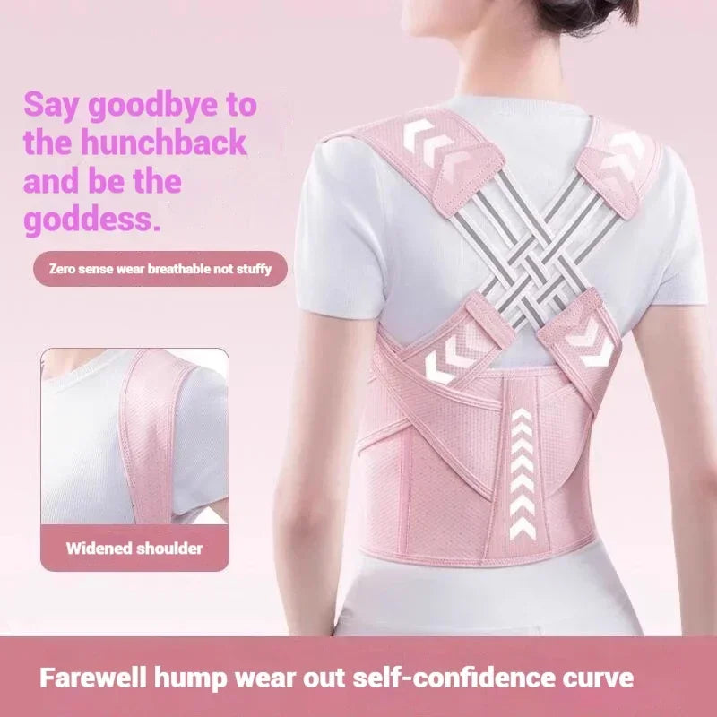 Adjustable Posture Corrector — Back & Shoulder Support Brace for Women