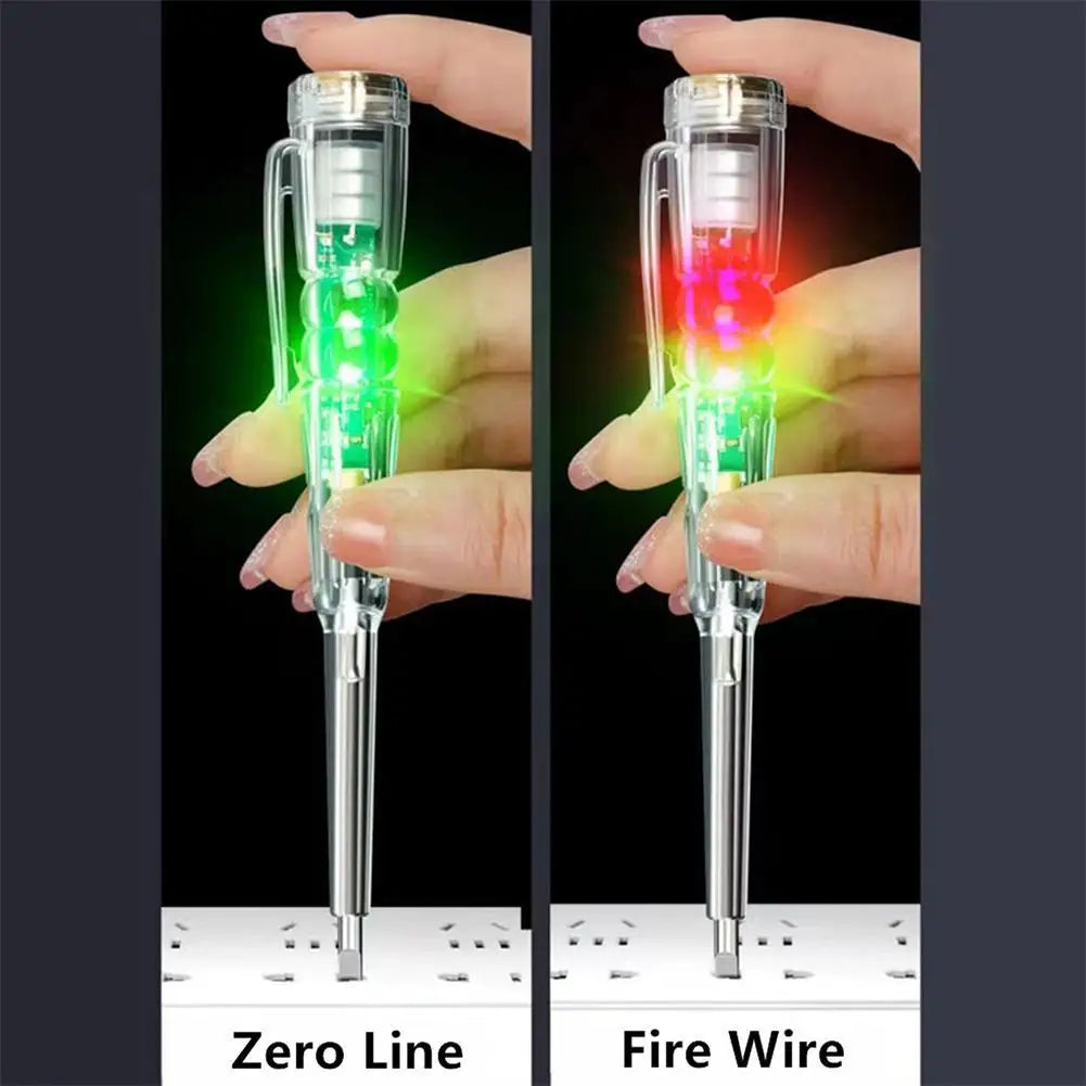 Non-Contact Voltage Tester Pen with Light & Sound Alert — Live Wire & Outlet Detector