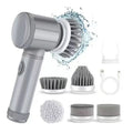 Cordless Electric Spin Scrubber with 5 Brush Heads — Bathroom, Tile & Grout