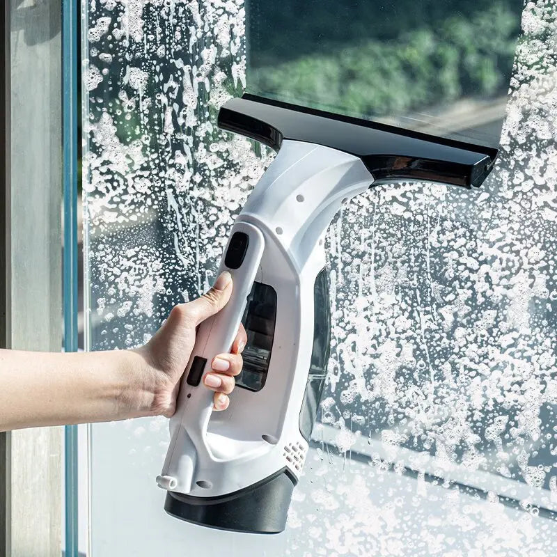 Cordless Electric Window Cleaner — Streak-Free Glass, Sprays & Wipes Automatically