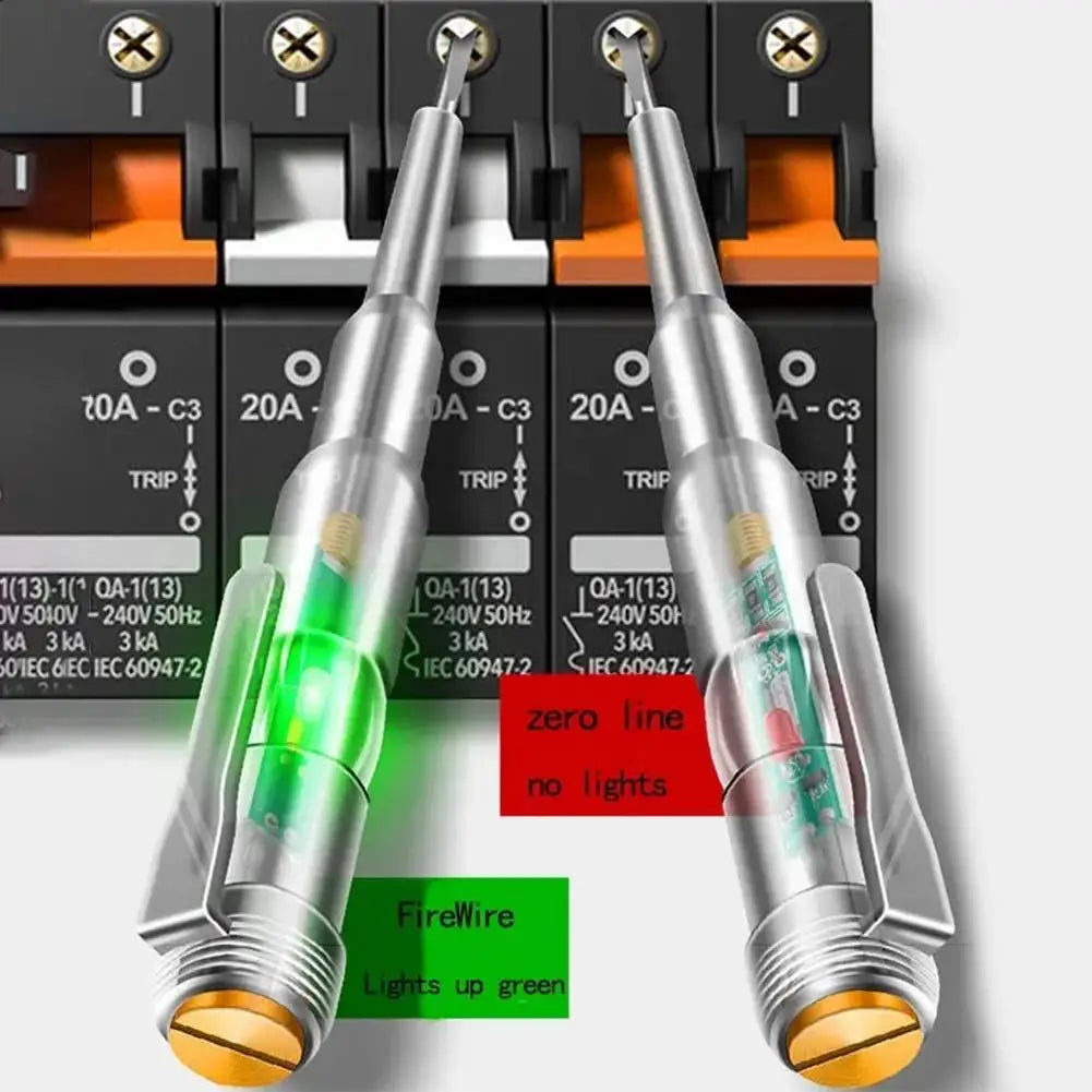 Non-Contact Voltage Tester Pen with Light & Sound Alert — Live Wire & Outlet Detector